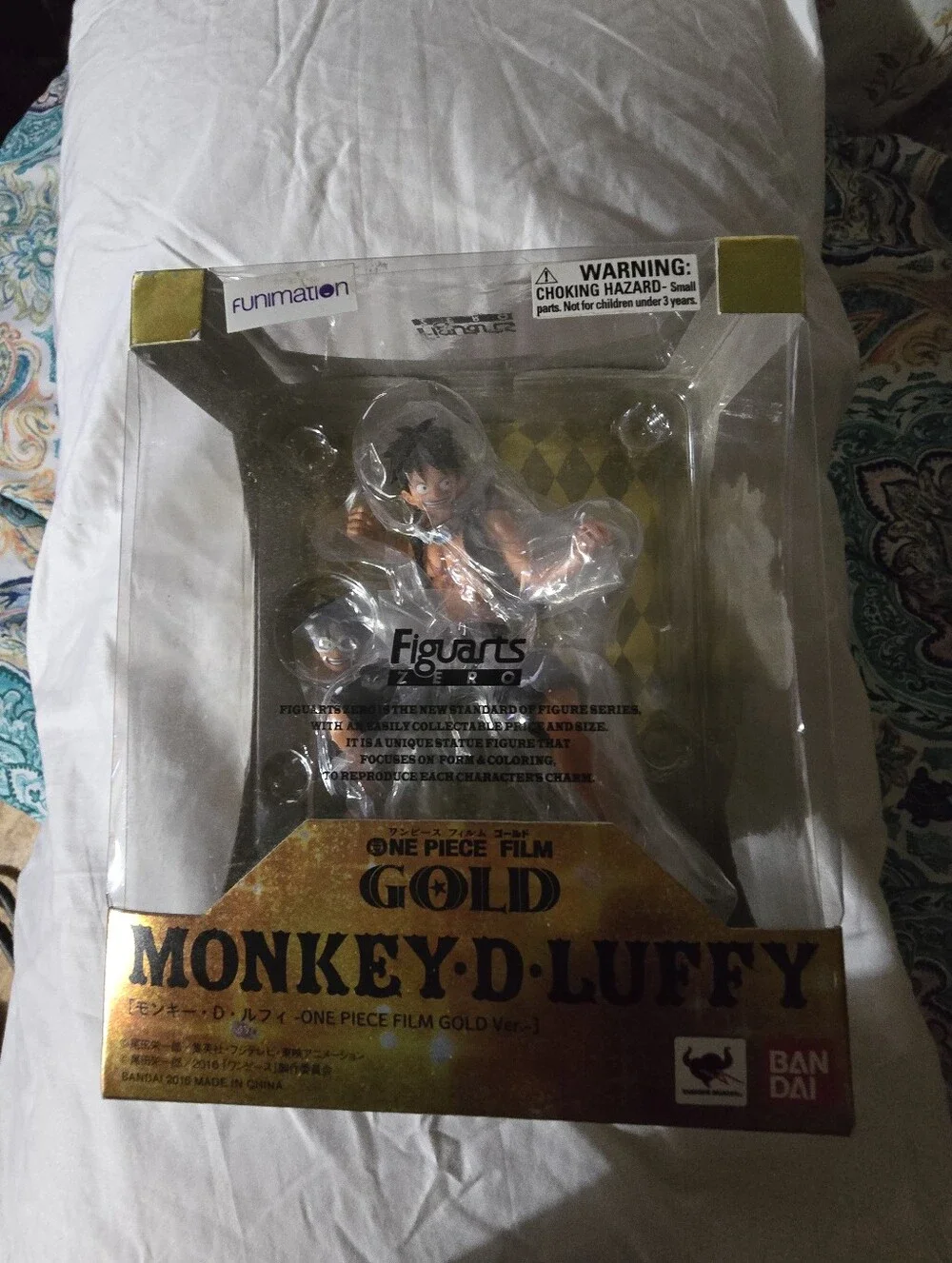 Bandai Figuarts ZERO Monkey D. Luffy One Piece Film GOLD Figure - 2016